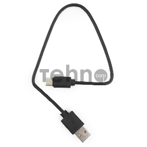 Кабель USB Гарнизон GCC-USB2-AMCM-0.3M, USB2.0 AM/ USB3.1 Type-C, 0.3м, пакет