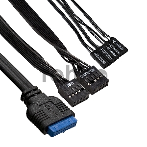 Корпус Minitower ExeGate BAA-114U2-AAA350 (mATX, БП AAA350 с вент. 8см, 1*USB+2*USB3.0, аудио, черный)