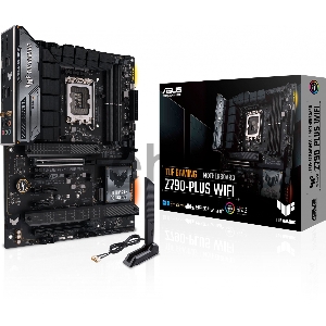 ASUS TUF GAMING Z790-PLUS WIFI, LGA1700, Z790, 4*DDR5, HDMI+DP, 4xSATA3 + RAID, M2, Audio, Gb LAN, USB 3.2, USB 2.0, ATX; 90MB1D80-M0EAY0