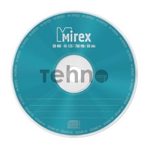 Диск CD-RW Mirex 700 Mb, 12х, Бум.конверт (1), (1/150)