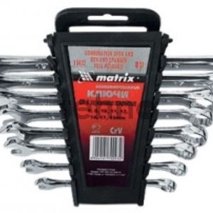 Набор комбинированных ключей MATRIX 15412 (6 - 22 мм)  12 шт.