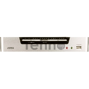 Переключатель, электрон., KVM+Audio+USB 2.0,  1 user USB+HDMI =>  4 cpu USB+HDMI, соШнур. USB 2х1.8м., настол., исп.стандарт, без OSD, некаскад.. CUBIQ 4 PORT HDMI KVMP SWITCH W/1.8M