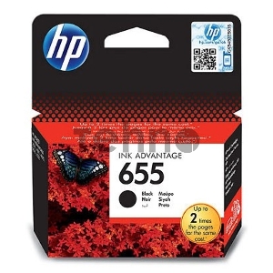 Картридж струйный HP 655 CZ109AE черный для HP DJ IA 3525/4615/4625/5525/6525 (550стр.)