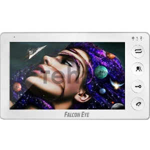 Видеодомофон Falcon Eye COSMO HD дисплей 7 TFT; механические кнопки; подключение до 2-х вызывных панелей (разрешение до 2мп); OSD меню; интерком до 4