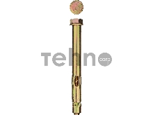 Болт ЗУБР 8 x 45 мм, 100 шт, анкерный, желтый цинк