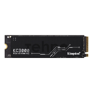 Накопитель SSD M.2 Kingston 512Gb KC3000 <SKC3000S/512G> (PCI-E 4.0 x4, up to 7000/3900Mbs, 3D TLC, NVMe, 400TBW, Phison E18, 22х80mm, LP heatsink)