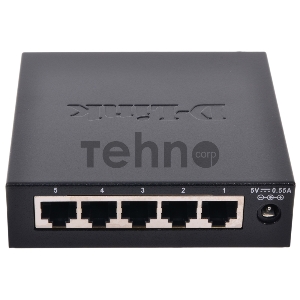 Сетевое оборудование D-Link DES-1005D/N2A/N3A/O2A/O2B 5-ports UTP 10/100Mbps Auto-sensing, Stand-alone, Unmanaged, Metal case