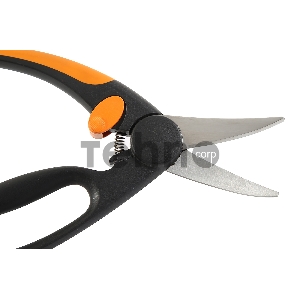 Ножницы универсальные Fiskars P45 черный/оранжевый (111450)