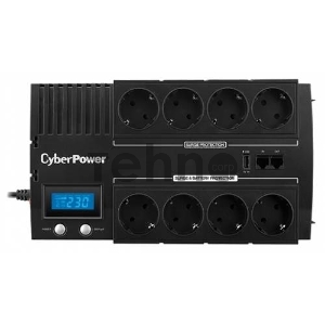 Источник бесперебойного питания CyberPower BR1200ELCD 1200VA/720W USB/RJ11/45 (4+4 EURO)