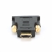 Переходник Gembird/Cablexpert Переходник HDMI-DVI  19M/19M(папа-папа), золотые разъемы  A-HDMI-DVI-1, фото 2