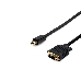 Кабель Cablexpert mDP-VGA, 20M/15M, 1.8м, черный, позол.разъемы, пакет (CC-mDPM-VGAM-6), фото 2