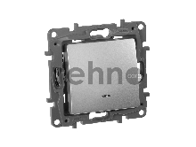 Выключатель одноклавишный с подсветкой/индикацией, автоматические клеммы, Etika, 10AX, 250В~, алюминий Выключатель одноклавишный с подсветкой/индикацией, автоматические клеммы, Etika, 10AX, 250В~, алюминий