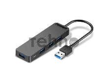 Концентратор Vention OTG USB 3.0 на 4 порта Черный - 0.15м. Концентратор Vention OTG USB 3.0 на 4 порта Черный - 0.15м.