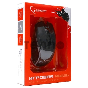 Мышь Gembird MG-500 USB {Мышь игровая, 5 кнопок+колесо-кнопка, 1600DPI, 1000 Гц, подсветка}