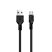 Кабель USB 2.0 hoco X13, AM/microBM, черный, 1м, фото 1