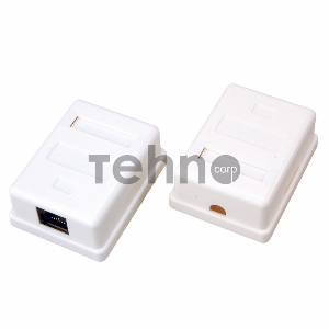 Розетка сетевая LAN, на стену, (1 гнездо 8Р8С (Rj-45), 5e кат)