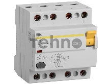 Выключатель диф. тока IEK 4п 100A 30mA тип AC ВД1-63 ИЭК MDV10-4-100-030