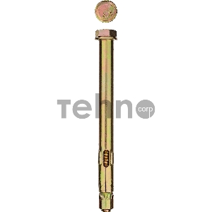 Болт ЗУБР 8 x 80 мм, 50 шт, анкерный, желтый цинк