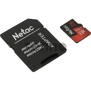 Карта MicroSD card Netac P500 Extreme Pro 256GB, retail version w/SD adapter