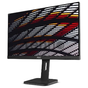 Монитор  23.8 AOC 24P1 [16:9] 1920х1080(FHD) IPS, nonGLARE, 250cd/m2, H178°/V178°, 1000:1, 50М:1, 16.7M Color, 5ms, VGA, DVI, HDMI, DP, USB-Hub, Height adj, Pivot, Tilt, Speakers, Audio out, 3Y, Black