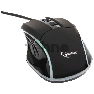 Мышь Gembird MG-500 USB {Мышь игровая, 5 кнопок+колесо-кнопка, 1600DPI, 1000 Гц, подсветка}