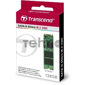 Твердотельный накопитель Transcend 128GB M.2 SSD MTS 830 series (22x80mm) with DRAM cache R/W 560/530 MB/s
