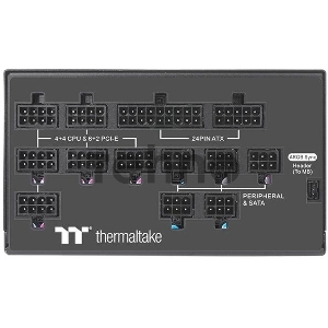 Блок питания Thermaltake Toughpower PF1 ARGB 1200 PS-TPD-1200F3FAPE-1 1200W/Fully Modular/Riing Duo/Full Range/Analog/80 Plus Platinum/EU/100% JP CAP/All Flat Cables