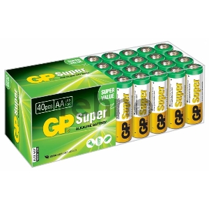 Батарея GP Super Alkaline 15A LR6 AA (40шт)