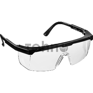 Прозрачные, очки защитные открытого типа, регулируемые по длине дужки. STAYER OPTIMA