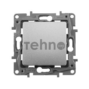 Переключатель одноклавишный, автоматические клеммы, Etika, 10AX, 250В~, алюминий Переключатель одноклавишный, автоматические клеммы, Etika, 10AX, 250В~, алюминий