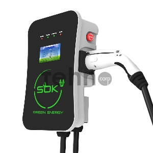 Зарядная станция SOK Green Energy M3W Series Wallbox EV Charger SM3W10732542-5, 1-phase,  7kw (32a/ 220v), ocpp 1.6j, ip54, кабель 5м