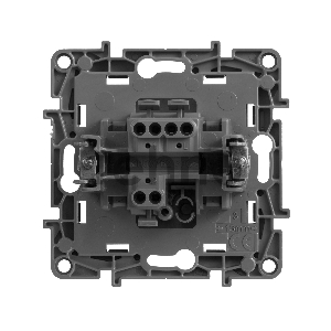 Переключатель одноклавишный, автоматические клеммы, Etika, 10AX, 250В~, алюминий Переключатель одноклавишный, автоматические клеммы, Etika, 10AX, 250В~, алюминий