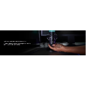 Микрофон проводной HyperX QuadCast S 3м черный