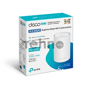 Домашняя Mesh Wi-Fi система с поддержкой 4G+ TP-Link Deco X50-4G(1-pack) AX3000