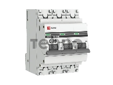 Автоматический выключатель EKF mcb4763-3-20C-pro 3P 20А (C) 4,5kA ВА 47-63 EKF PROxima