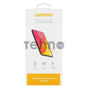 Защитное стекло для экрана Digma DGG2AP13PM для Apple iPhone 13 Pro Max 2.5D 1шт.