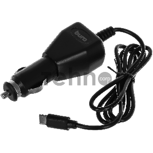 Автомобильное зар./устр. Buro BUCC1 2A кабель USB Type C черный (BUCC10S00CBK)