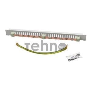 Комплект заземления Lande LN-DGR-TPR-1U10-LG серый (упак.:1шт)