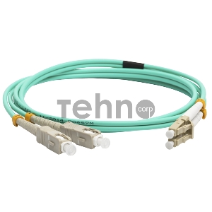 Патч-корд оптический LANMASTER, дуплексный, LC/PC-SC/PC, OM3, LSZH, 2.0 м Патч-корд оптический LANMASTER, дуплексный, LC/PC-SC/PC, OM3, LSZH, 2.0 м