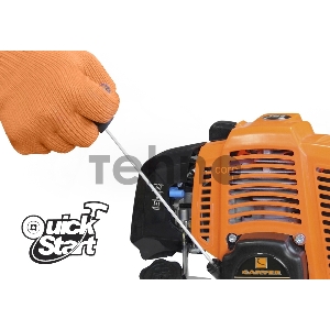 Мотокоса CARVER GBC-033M  1.5лс 2х-тактный 33см3 0.85л нож 230мм леска2.4мм