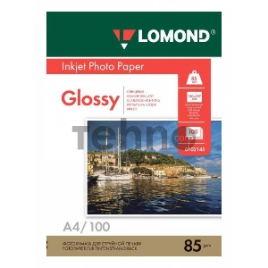 Фотобумага Lomond 0102145 A4/85г/м2/100л./белый глянцевое для струйной печати Фотобумага Lomond 0102145 A4/85г/м2/100л./белый глянцевое для струйной печати