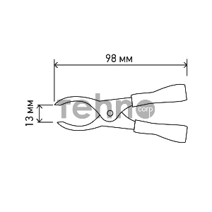 Зажим «крокодил» 50 А 98 мм REXANT