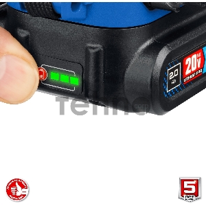 Дрель-шуруповерт ЗУБР 20В бесщеточная ударная 2 АКБ (2Ач), в кейсе, Профессионал. DBS-201-22