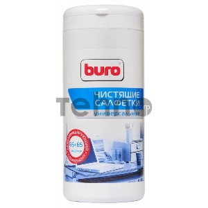 Салфетки Buro BU-Tmix универсальные туба 65шт влажных + 65шт сухих Салфетки Buro BU-Tmix универсальные туба 65шт влажных + 65шт сухих