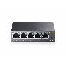 Сетевой коммутатор  TP-Link SMB TL-SG105E 5-Port Gigabit Desktop Easy Smart Switch, 5 10/100/1000Mbps RJ45 ports, MTU/Port/Tag-based VLAN, QoS, IGMP Snooping, фото 1