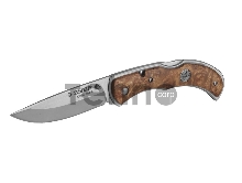Нож ЗУБР 47714  премиум норманн складной эргономичная рукоятка с деревянными накладками 220/95мм