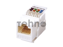 Rexant Модуль Keystone Jack RJ-45(8P8C), UTP неэкранированный, категория 5e, тип 180 градусов,самозажимной, белый