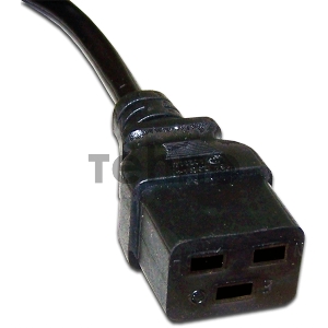 Шнур питания C19-C20, 3х1.5, 220В, 16А, черный, 3 метра