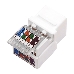 Rexant Модуль Keystone Jack RJ-45(8P8C), UTP неэкранированный, категория 5e, тип 180 градусов,самозажимной, белый, фото 2