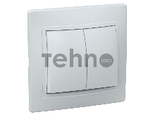 Выключатель Iek EVK20-K01-10-DM ВС10-2-0-КБ 2кл 10А КВАРТА (белый)
